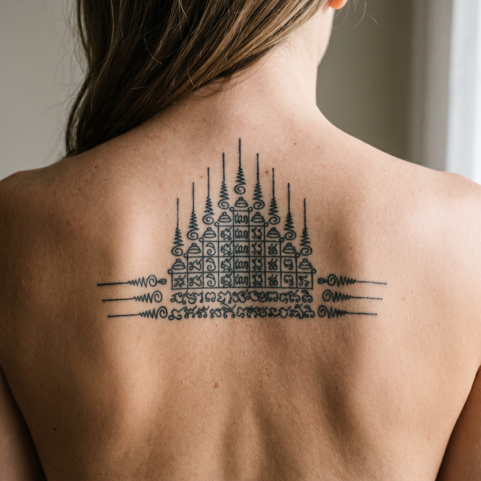 Gao Yord Sak Yant design — close-up