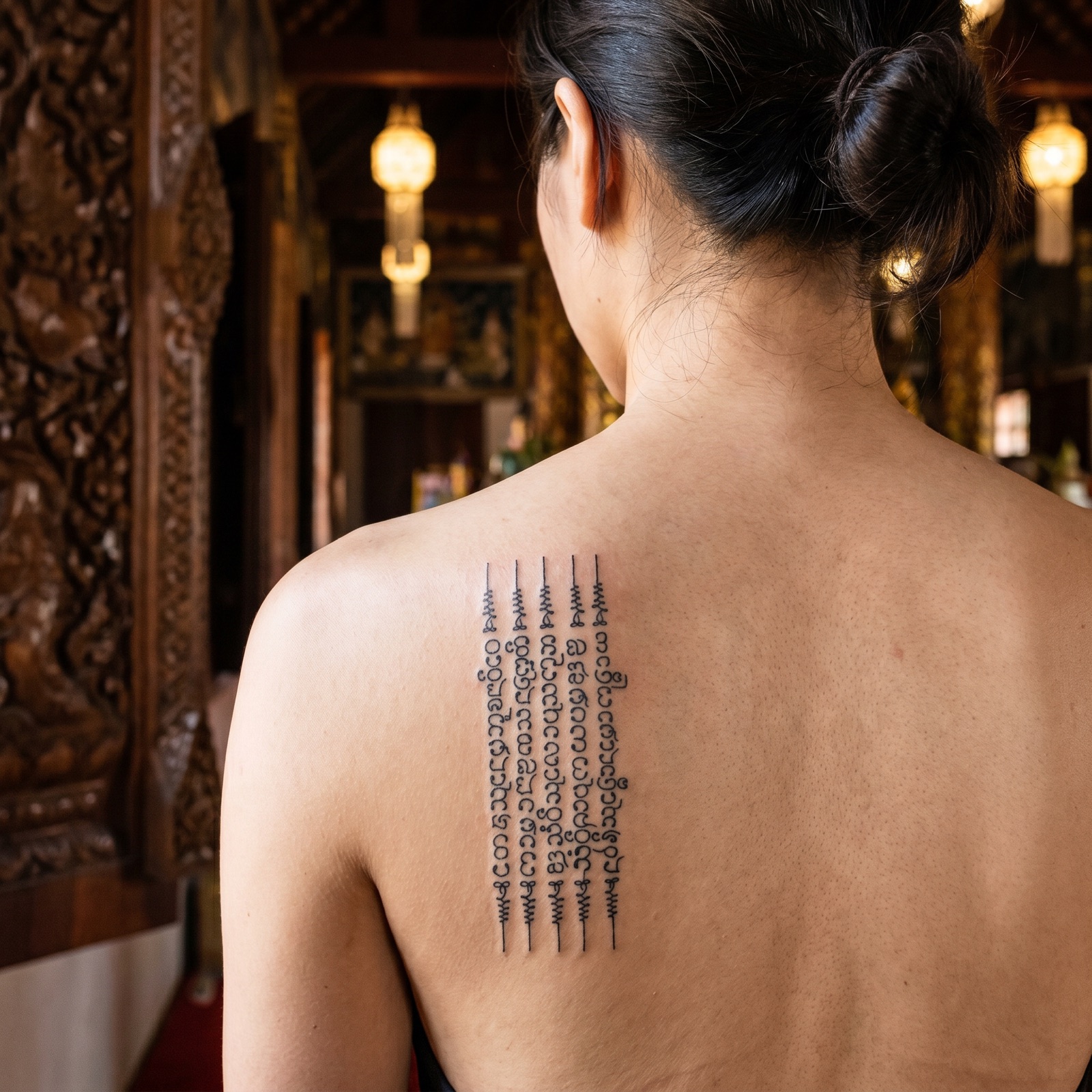 Hah Taew Sak Yant design — close-up